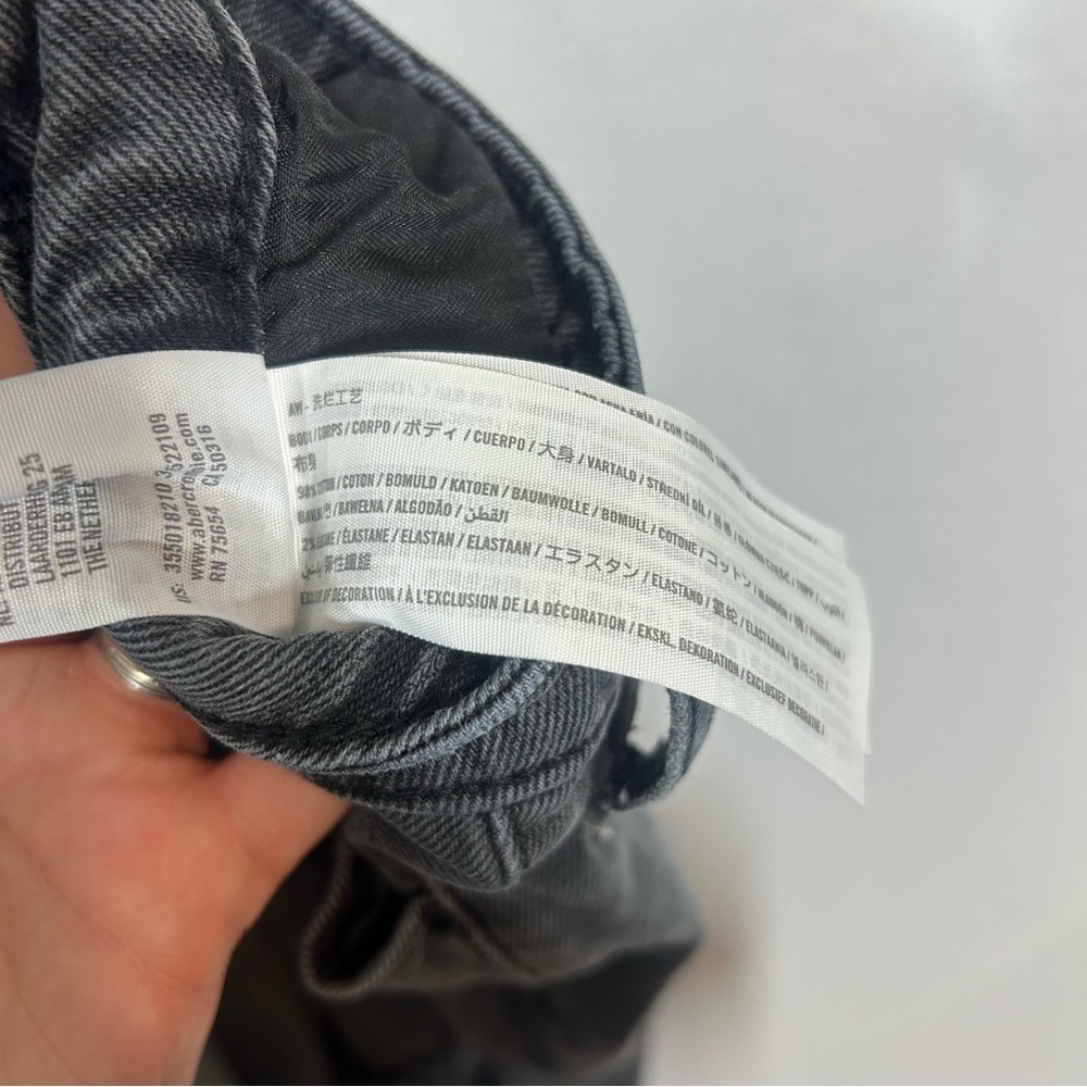 Hollister | Curvy Ultra High-Rise Vintage Straight Black Jeans Denim Size 9/29S - Picture 9 of 12